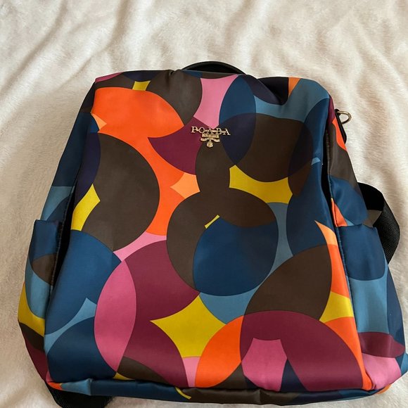 POABA Abstract Multicolor Mini Backpack - Picture 1 of 5